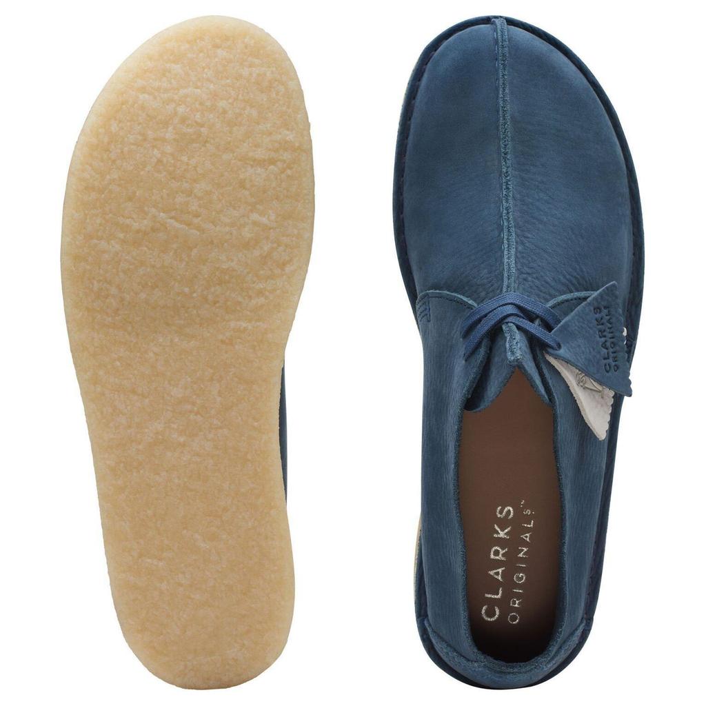 Clarks Round Toe Lace-Up Comfortable Versatile Casual Shoes Men Sneaker Blue 26170134