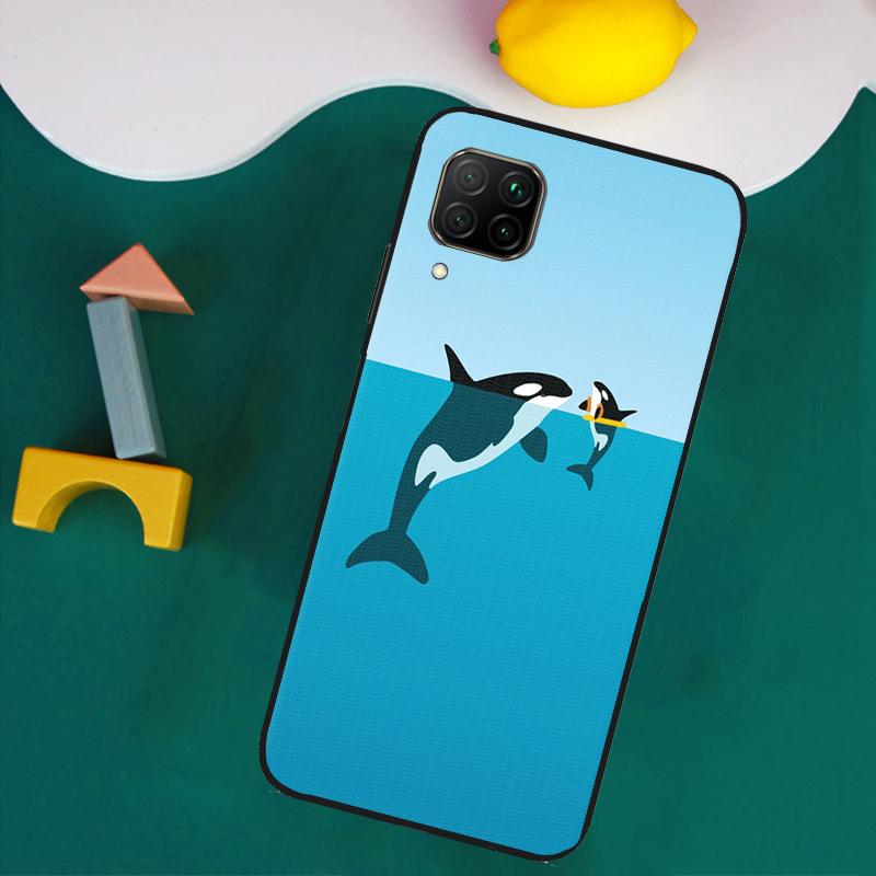 Whale Sharks Fish For Huawei Nova Y73 Y72 Y70 Y90 Y60 Y61 Y91 12s 12i 11i 8i 9 10 SE P40 Lite P30 P60 Pro Case