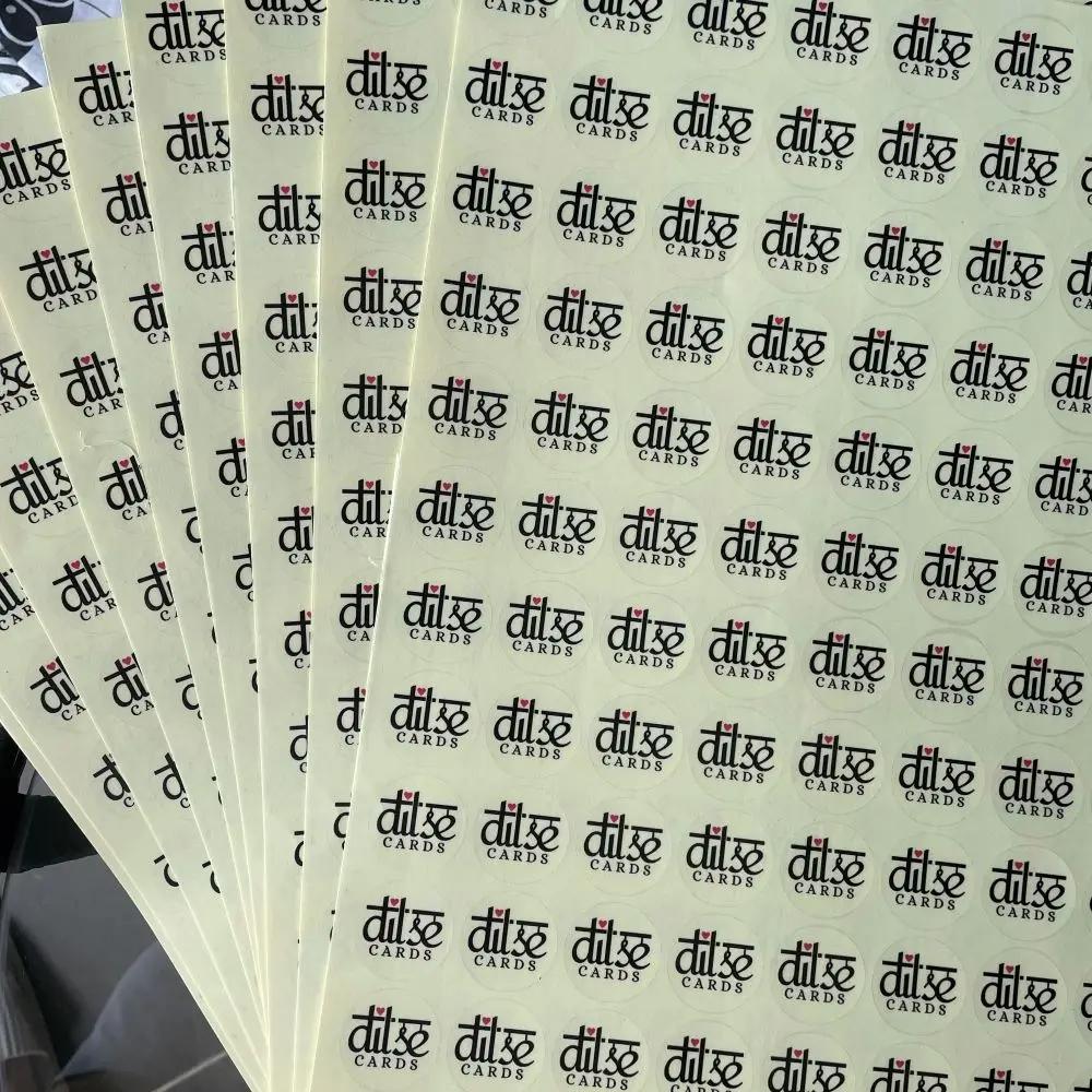 1000 Pcs Custom Stickers Customize Logo Label Sticker Personalized Stickers Packaging Labels Design Your Own Sticker