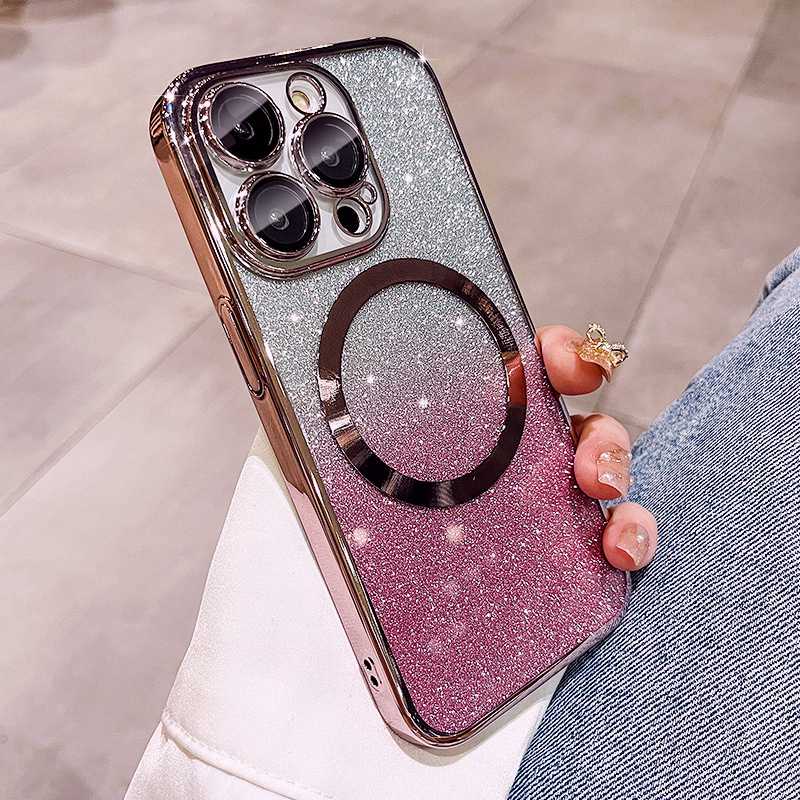 Glitter Plating Magnetic Ring Phone Case For Motorola Moto Edge 40 30 20 E20 E14 E13 E22 E22i E32 E6S E6i E7 Plus E7 Power Cover
