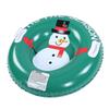 Snow Tube Cold Resistance Heavy Duty Thickened Inflatable Snow Tube Sled with Dual Handles for Whole Family Green
