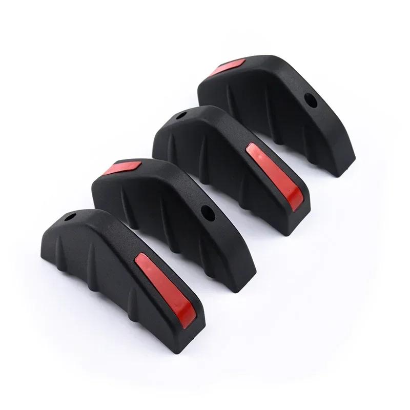 4pcs/set Car Rear Lower Bumper Lip Diffuser Spoiler Shark Fins Wing Splitter Spoiler Universal Car Modified Accessories