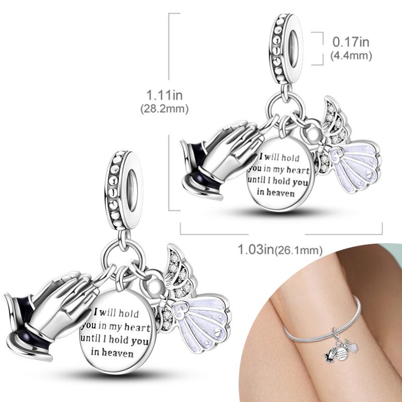 New 925 Silver Charms Bead Safety Chain Bead Fit Original Charms Bracelet Pendant Fine DIY Birthday Jewelry For Women