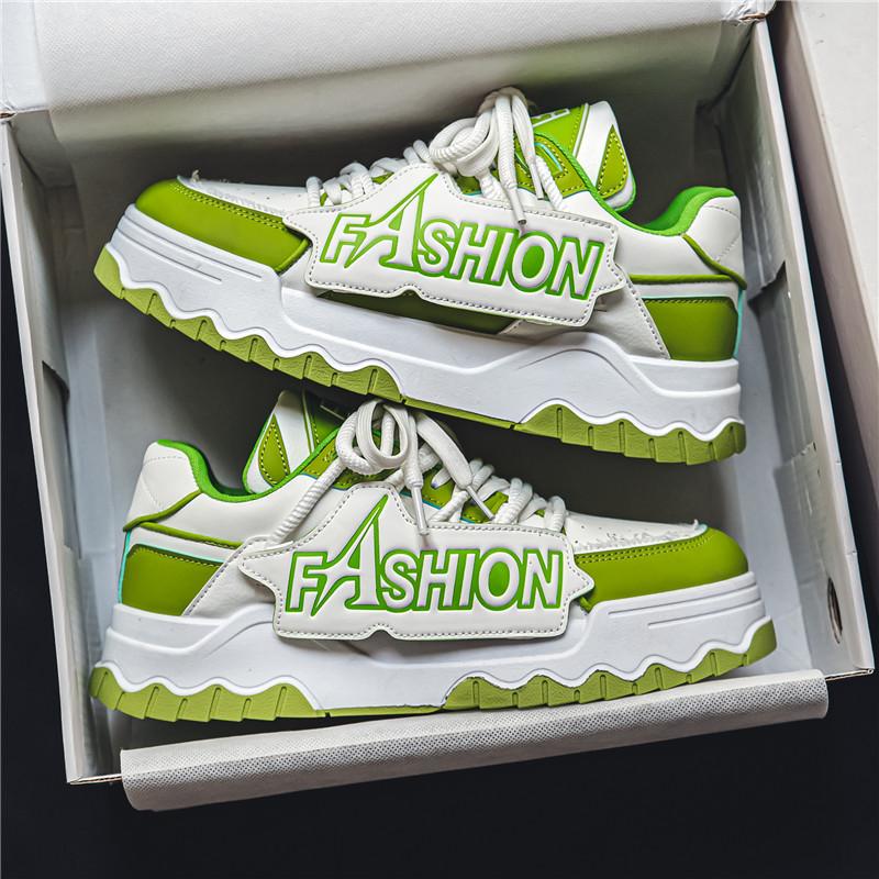 

2024 Весна и Осень Новая Мужская Обувь Корейская Версия Тренд Папины Кроссовки Харадзюку Спортивная Обувь Мужская Повседневная Обувь Обувь Большого Размера Мужская 45 яблочный зеленый