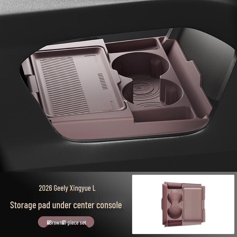 Dustproof Silicone Storage Box for Geely Xingyue L - Center Console Organizer for 26 Models.