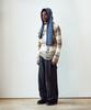 THEVINYLHOUSE Grunge Stripe Sweater Brown