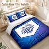 Custom Name Bedding Set 3 PiecesPreston North End Print Duvet Cover + 2 Pillowcases Soft Bed Decor