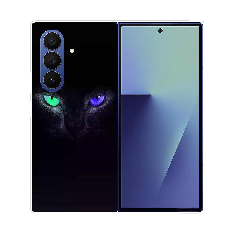 Transparent Folding Phone Case For Samsung Galaxy Z Fold 6 7 Clear Shockproof Hard PC Cover For Samsung Z Fold7 Fold6 Shell Capa