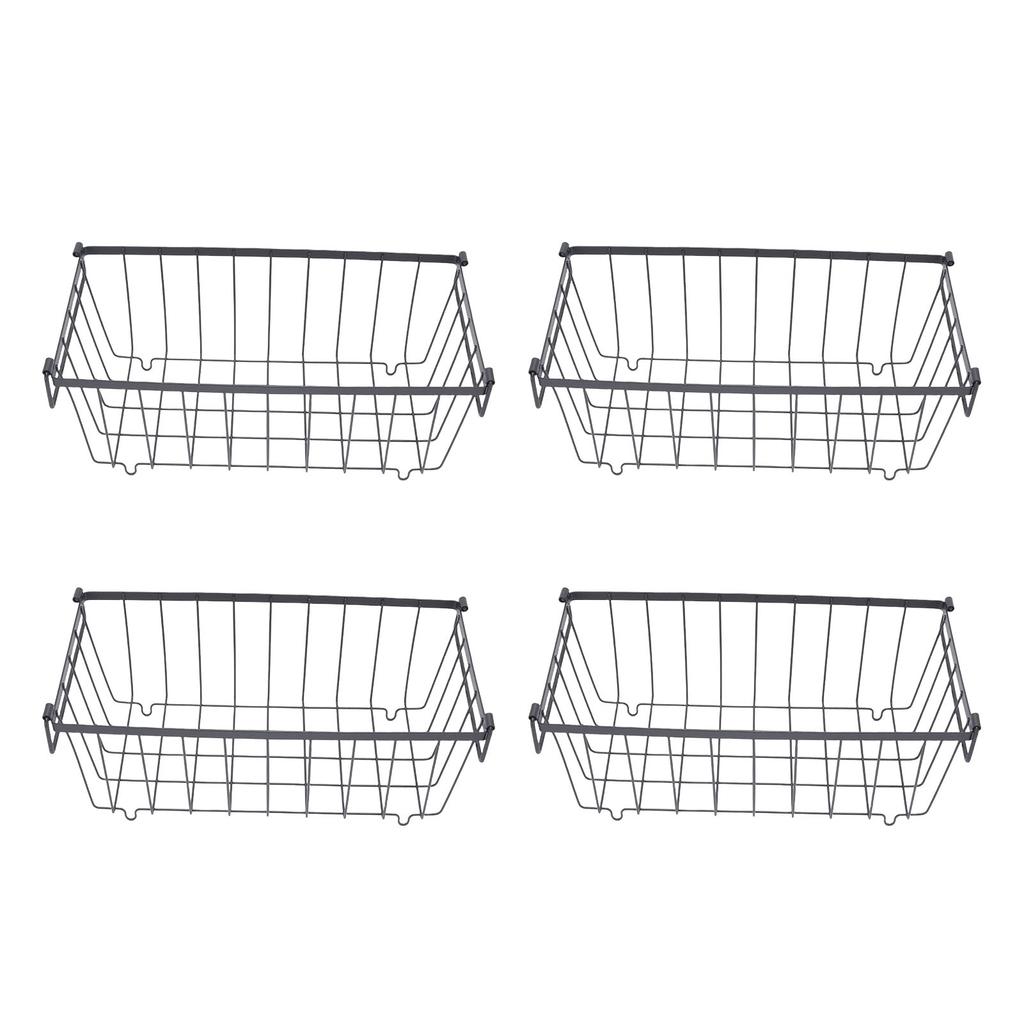 4PCS Chest Freezer Storage Baskets Metal Wire Food Organizer for Refrigerated Cabinet