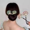 Peacocks Shaped Hairpin Strong Grip Alloy Materials For Gym Party Quick Hairstyling