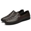 Mocassini da Uomo Stile Britannico Moda Uomo Pelle Vera Scarpe Casual Alta Qualità Adulto Traspiranti Scarpe da Ginnastica Uomo Mocassini