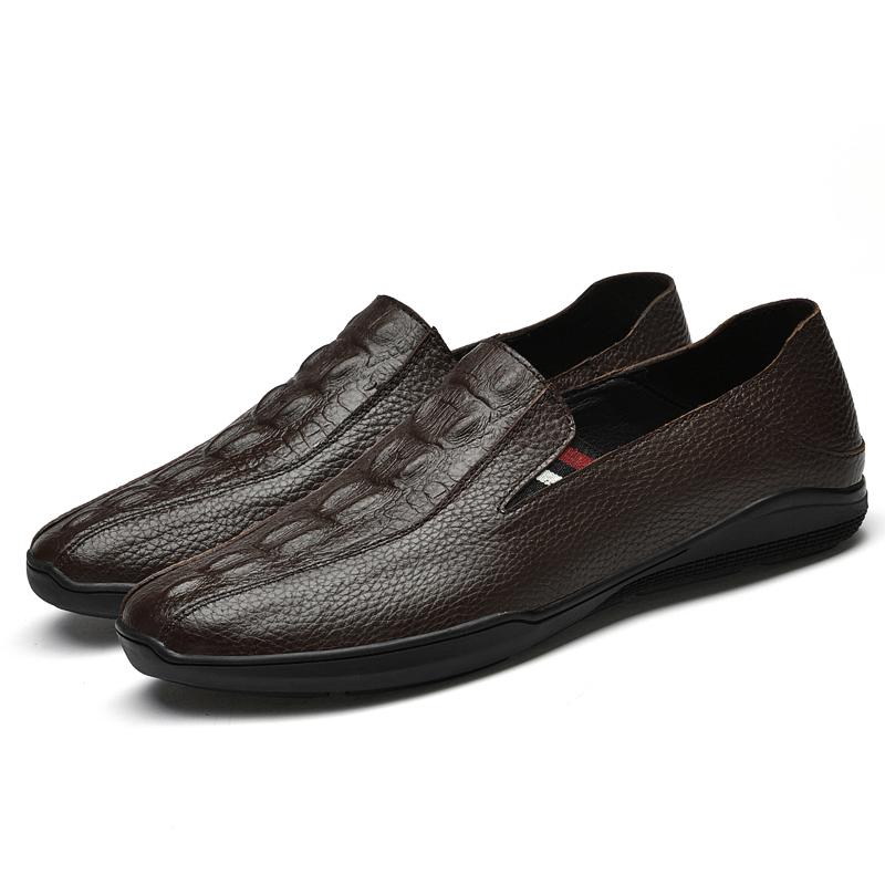 

Мужские мокасины в британском стиле, модная мужская повседневная обувь из натуральной кожи, высококачественные дышащие кроссовки для взрослых, мужские мокасины 45 коричневый