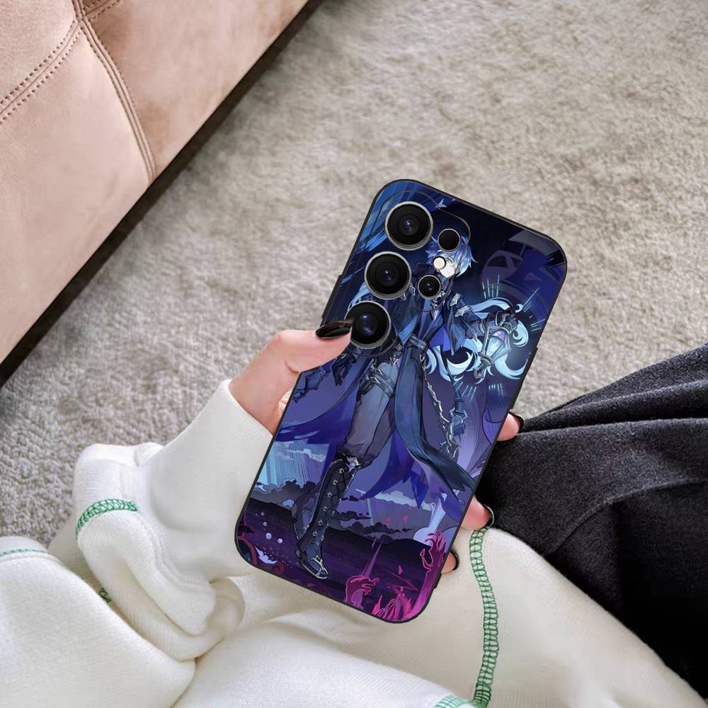 Genshin Impact Flins Phone Case For Samsung S 24 Fe 25 Ultra Plus 20 Lite 21 30 22 23 24 22 Ultra 5G Fundas