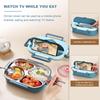 Insulated 4 Compartment Lunch Box Large Capacity Divided Food Storage Container  Worker