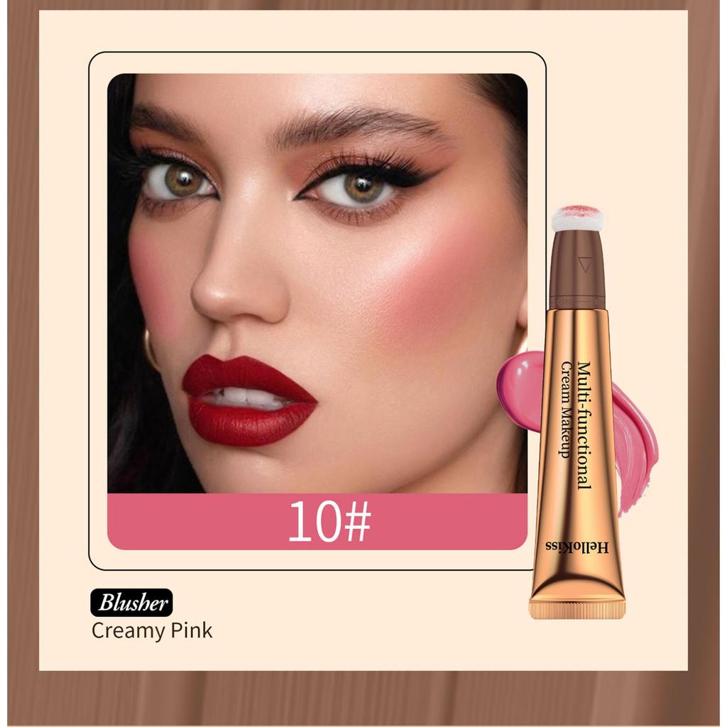 Blush High-gloss Grooming Multi-functional Makeup Pen, Pearlescent Fine Glitter Brightening Facial Grooming Cream