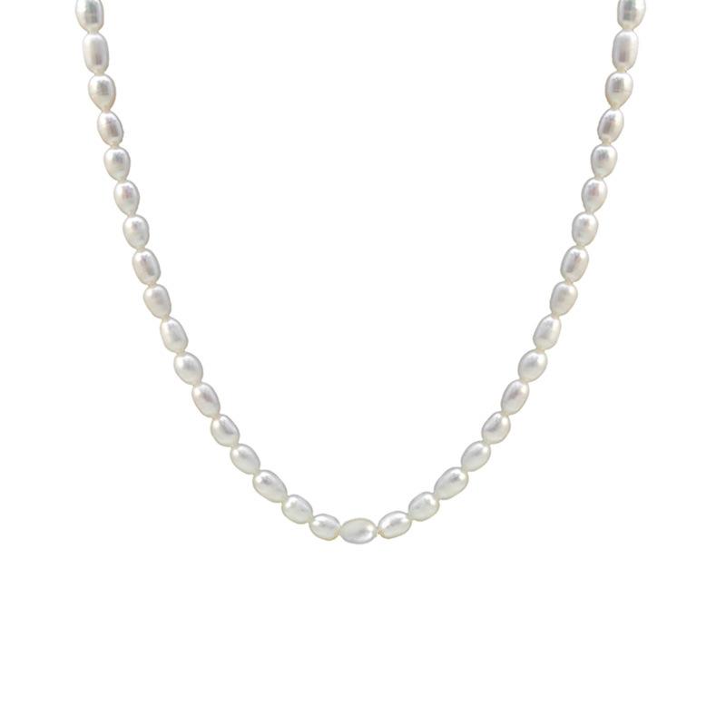 The Same Natural Freshwater Pearl Necklace Does Not Fade Gold Collarbone Chain Women'S Fashion Necklace Jewelry
