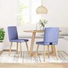 VidaXL Dining Chairs Set of 2 Blue Denim Fabric, Chair, Living Room Chair, Accent Chair, Kitchen Chair, Seat of 4101131