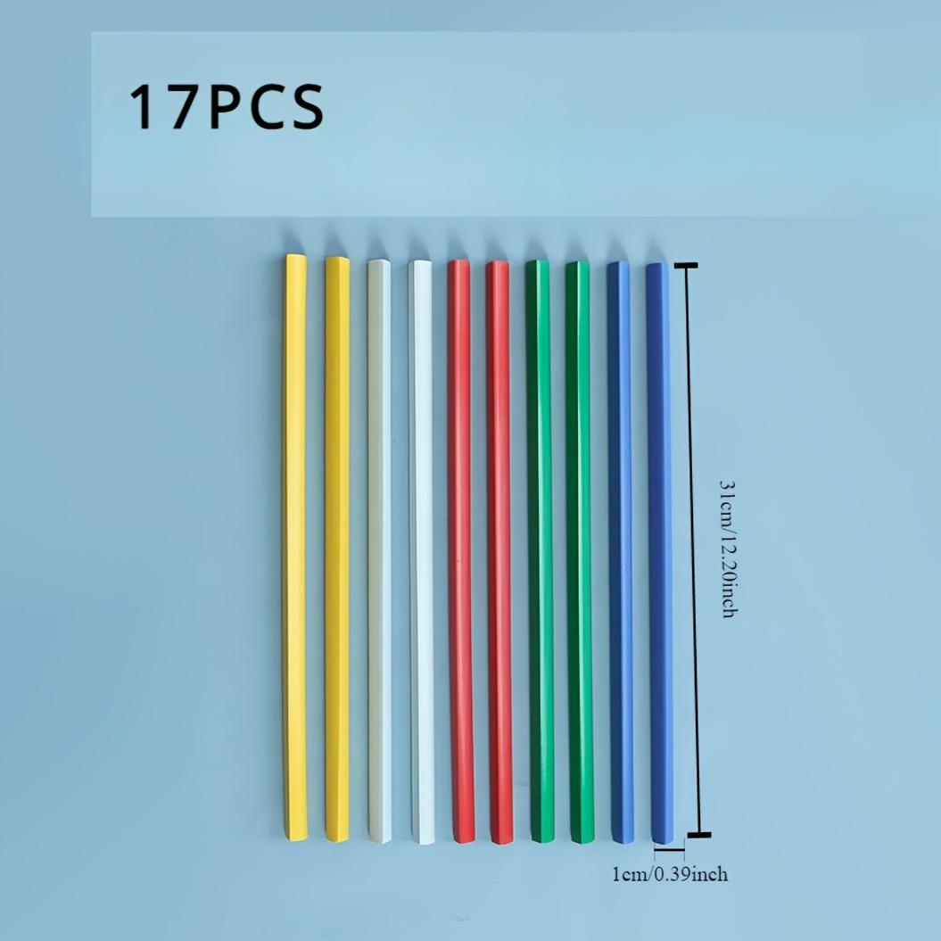 

17pcs A4 File Pull-Bar Clips , Lever Clips, Strip Binders, Portable A4 Binders, Colorful Document Clips for Reports & Office