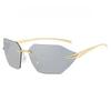 Irregular Frameless Metal Feet Vintage Classic Ladies Fashion Sunglasses Suitable for Vacation Beach Accessories