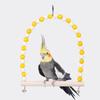 Bell Perch Bird Swing Toys Paw Grinding Parrot Standing Stick Hammock Parrot Pole  Climbing