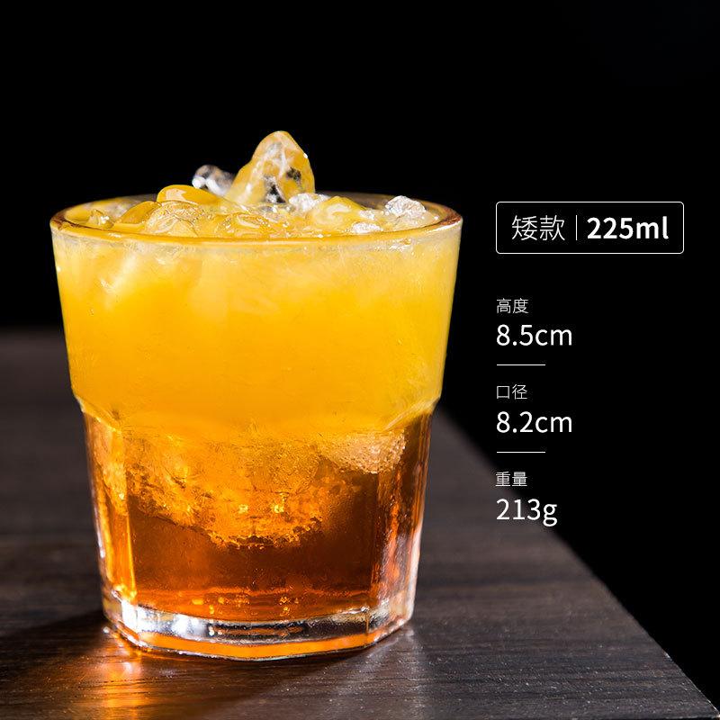 Průhledné osmihranné sklo Šálek na šťávu Šálek na kávu Šálek na šálek na vodu Šálek na víno