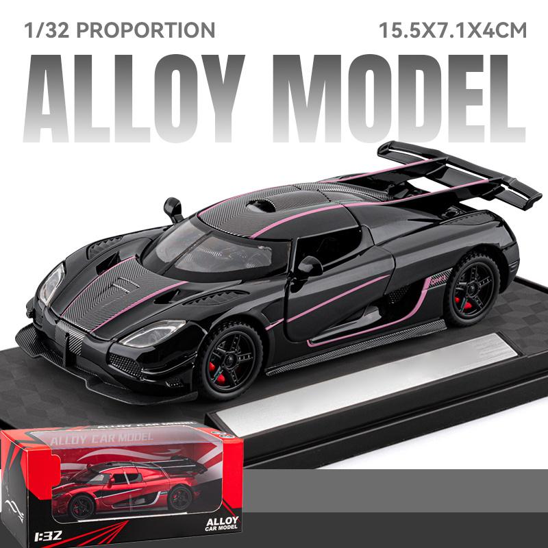 1:32 KNSG ONE 1 ONE-1 Miniature Toys Cars Alloy Diecast Models Pull Back Vehicles High Simulation Miniature Indoor Boutique Gift