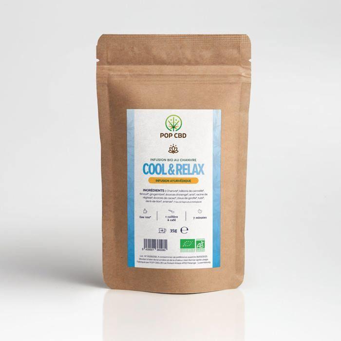 

Infusion Bio Ayurvédique Cool & Relax, au Chanvre CBD 5 sachets