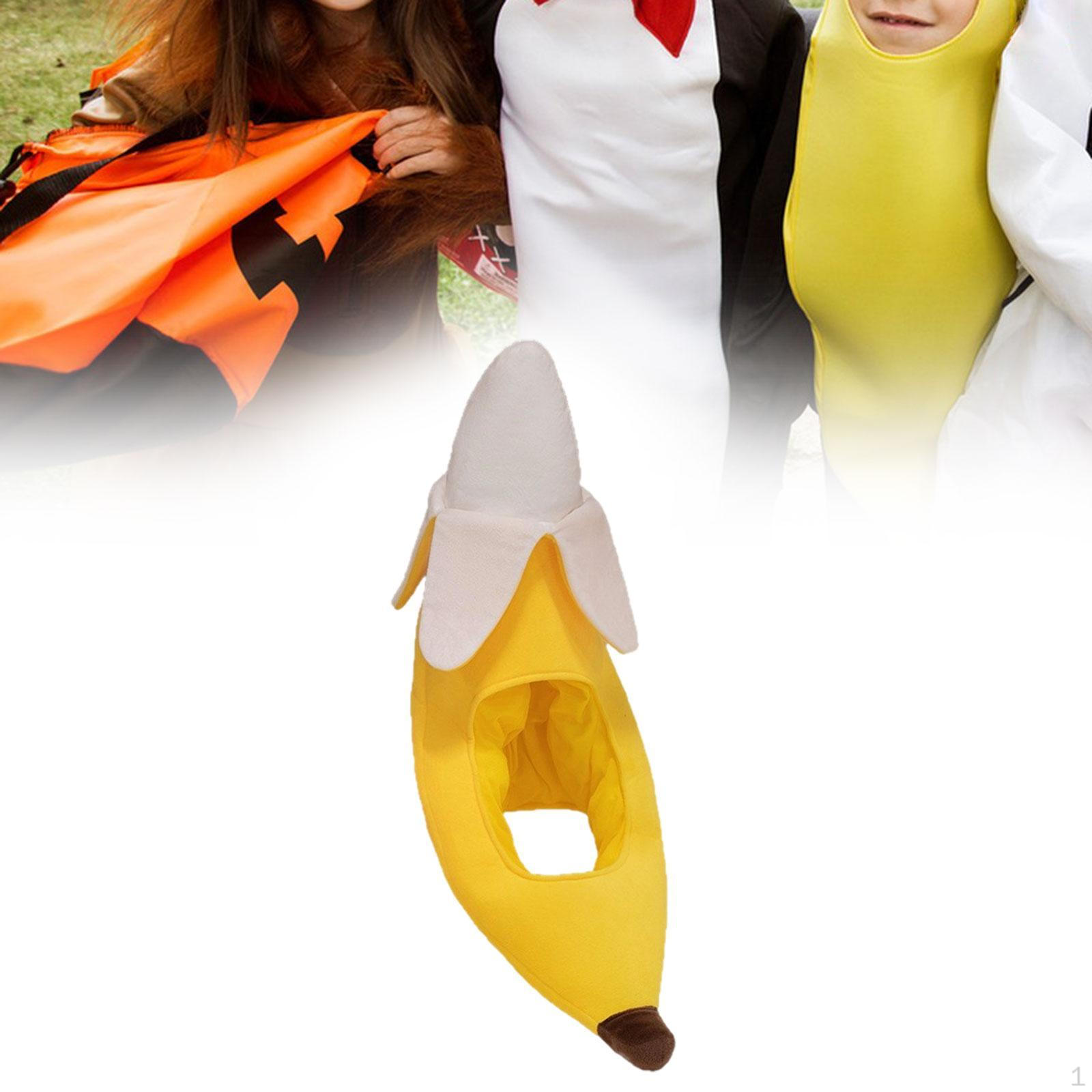 

Banana Hat Cap Warm Lovely for Party Holiday Birthday Cosplay Dress up