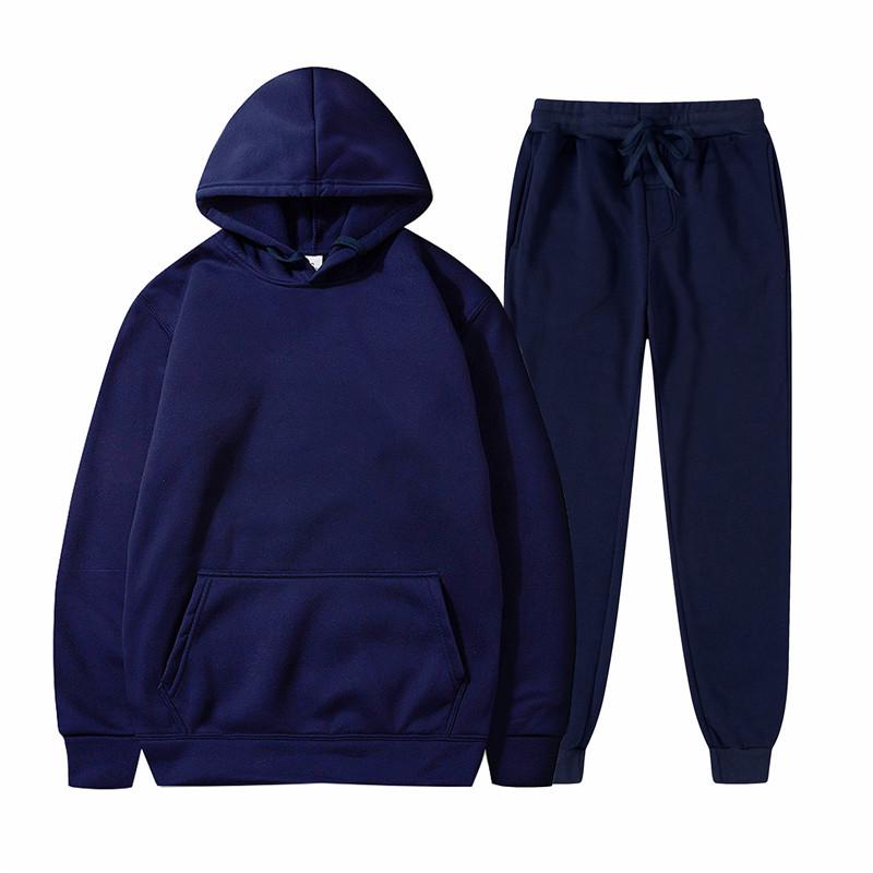 Unisex Fleece-Lined Thick Hooded Jacket - Solid Color, Trendy Autumn/Winter Style, Custom Logo Printing
