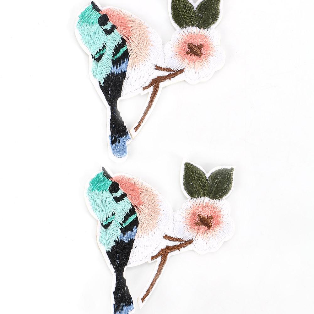 3D 2 шт. Аксессуар Ремесло Нашивки для одежды Шитье Вышивка Аксессуары Приклеиваемая аппликация Нашивка Птицы Тканевая наклейка DIY