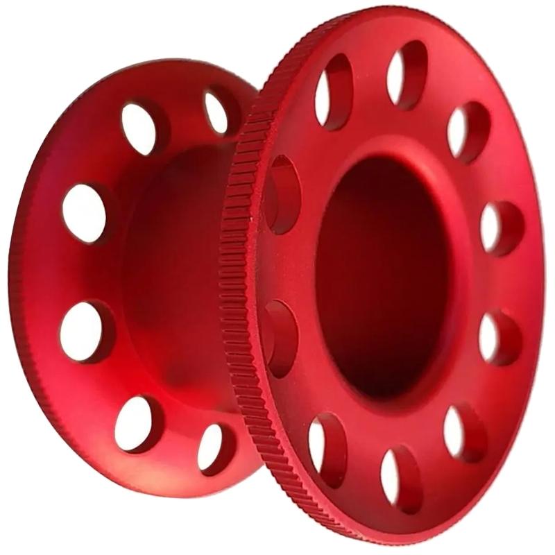 Light Weight Aluminum Alloy Miniature Corrosions Resistant 10 Hole Diving Reel for Diving and Underwater Photography