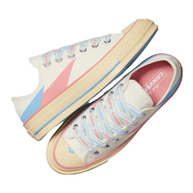 Converse Chuck 70 Plus Retro Egglet Vintage Low-Top Espadrilles Unisex Beige Blue