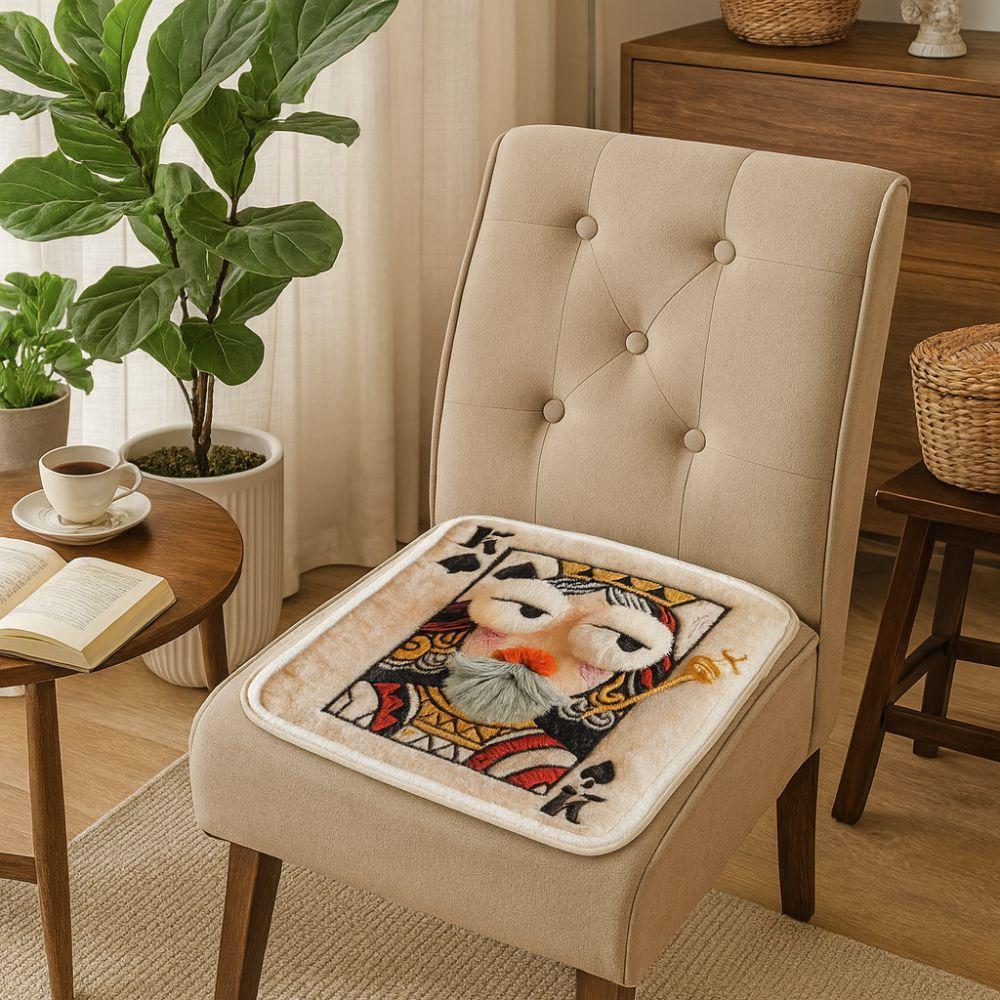 Anti-slip Abstract Cushion Decorative Chair Cushion Chair Pad Office Seat Mat Winter