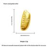 Mini Wealth Luck Charms 100PCS Gold Ingots Small Gold Dollars for DIY Craft Bag Pendant Accessory Home Living Room Decor