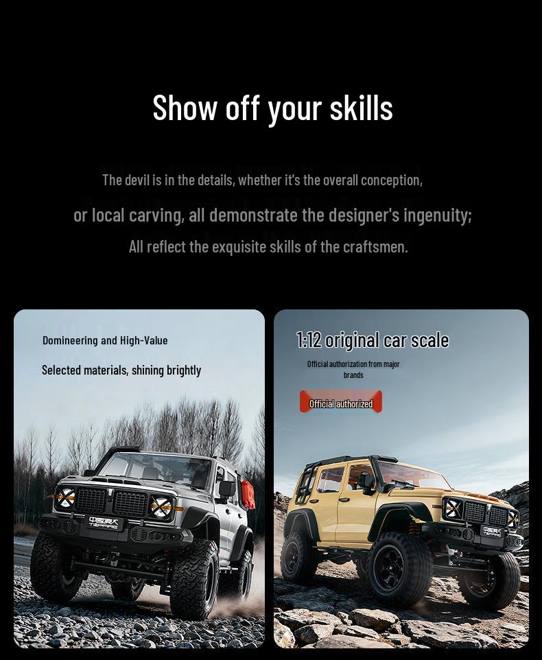 Rhino MN300 RC Off-road Climbing Car - Four-wheel Drive Model Toy for Boys