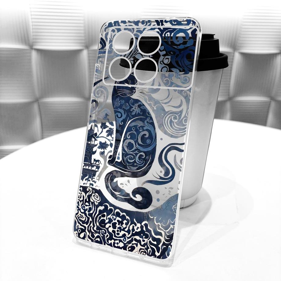 For Xiaomi Redmi K70 Pro K70e K70 Ultra / Poco X6 Pro 5G Phone Case Floral Butterfly Bow Dragon Cat Pattern Bumper Soft Silicone