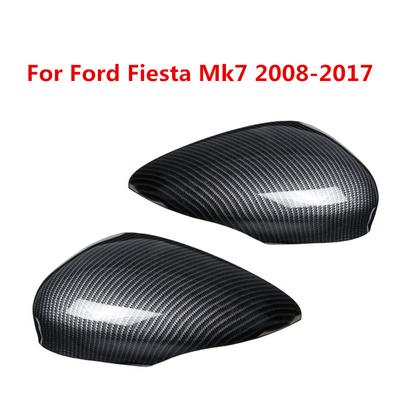 Pár vlevo &; Pravé křídlové dveře z uhlíkových vláken Zadní pohled Kryty zpětných zrcátek Pouzdro lemování krytky pro Ford Fiesta Mk7