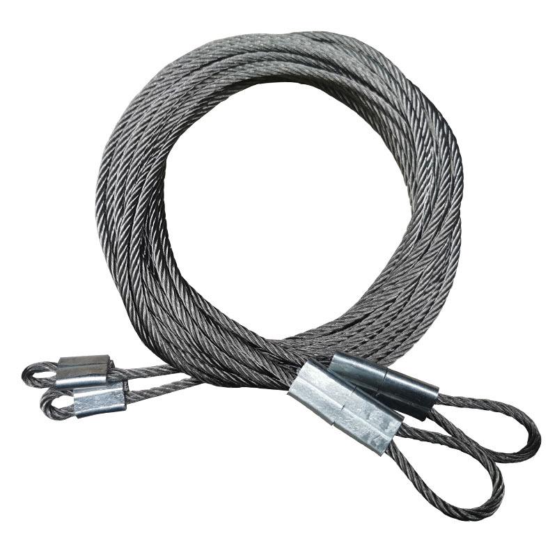 Set Puleggia Elettrica Telecomandata per Porta del Garage e Stendibiancheria - Ruota Guida in Acciaio con Corda d'Acciaio