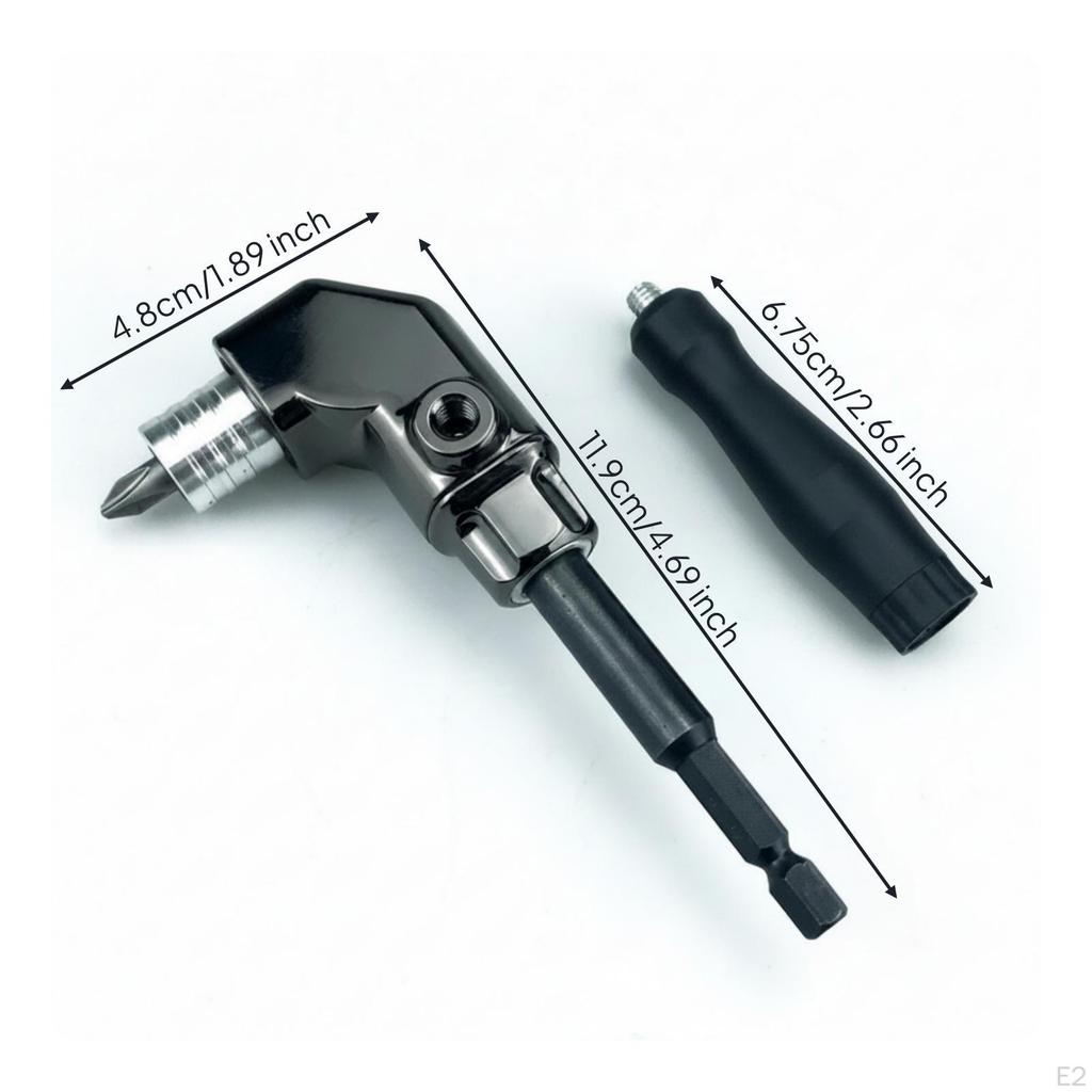 Compact Screwdriver Bit Adapter | Angled, Rightangled driver, for Tight confined areas