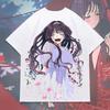 Kaoruko Kwitnący Kwiat Deser Anime Koszulka Urocza Dziewczyna Manga Kwiatowa Estetyka Czarna Unisex Oversize Wygodna Modna Koszulki Damskie I Męskie