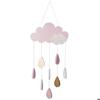 Suspension Enfant "Nuage" Bois Rose H61,5cm - Atmosphera Createur D'interieur