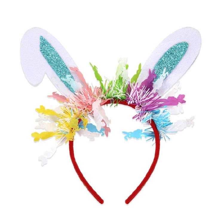 Adorkable Headband Cartoon Rabbits Hair Hoop Eye-catching Headpiece Headwear for Halloween Cosplay Role Play