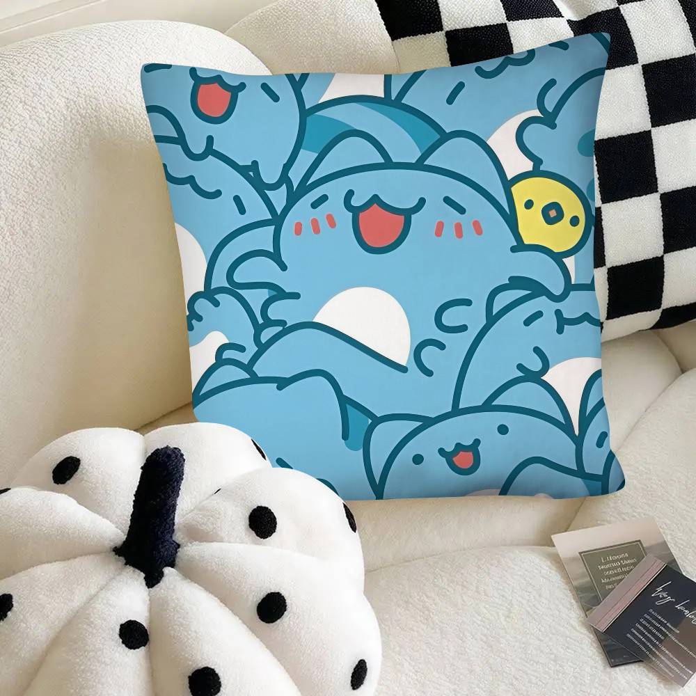 Bugcat Capoo Pillow Case Fashion Square Pillowcase Bedroom Sofa Room Ins Decoration Leisure