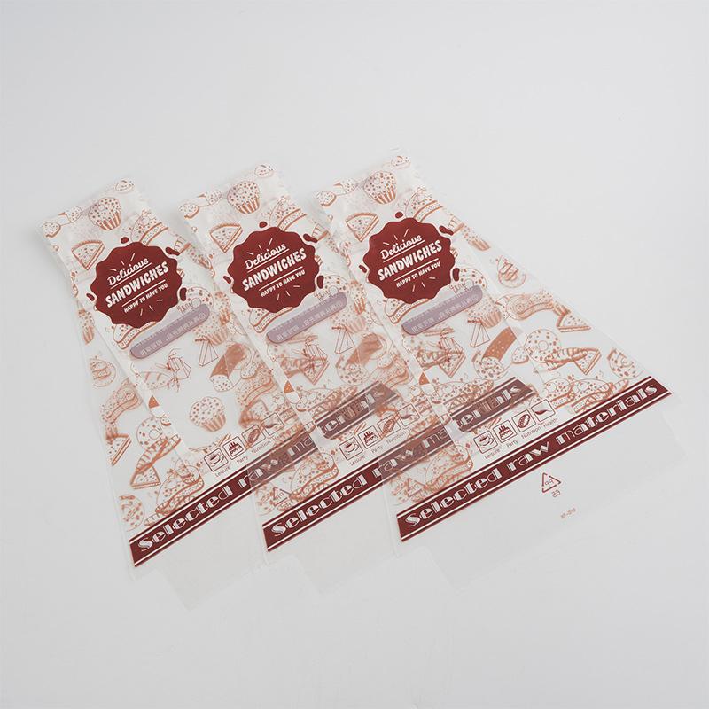 

100 шт. обертки для сэндвичей специальные одноразовые легко рвущиеся прозрачные треугольные пакеты для выпечки хлеба коричневый