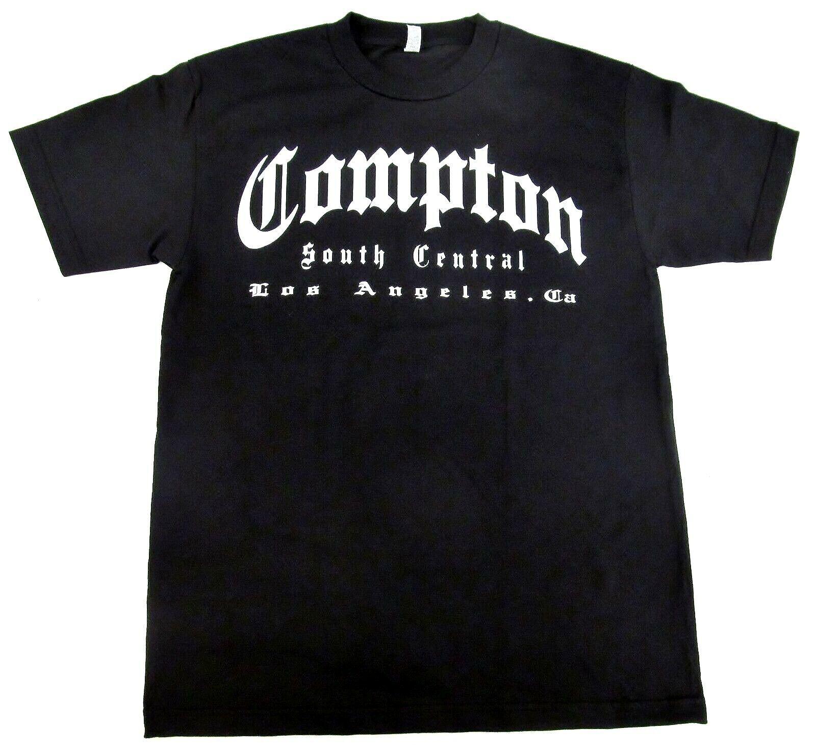 Футболка COMPTON NWA 213 Южный Центральный Лос-Анджелес Калифорния Футболка Взрослая Мужская Черная Новая XL
