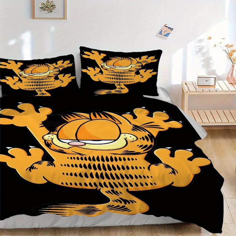 

Набор стеганых одеял с принтом Гарфилда, 3 шт. - Включает 1 пододеяльник и 2 наволочки, Машинная стирка - Подходит для всех сезонов.F013 135x200cm