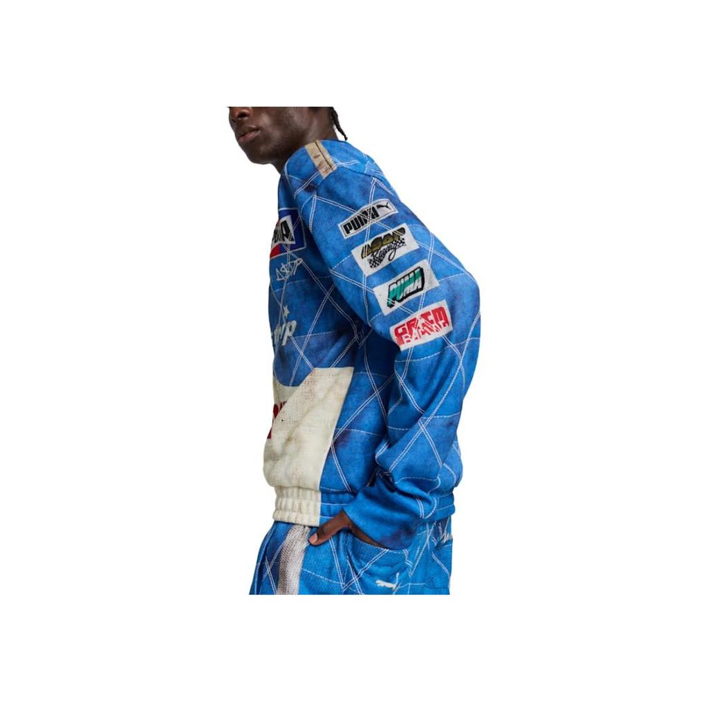 Puma X A$AP ROCKY Quilted Sweatshirt Clyde Royal Unisex Tops Blue 631125-01