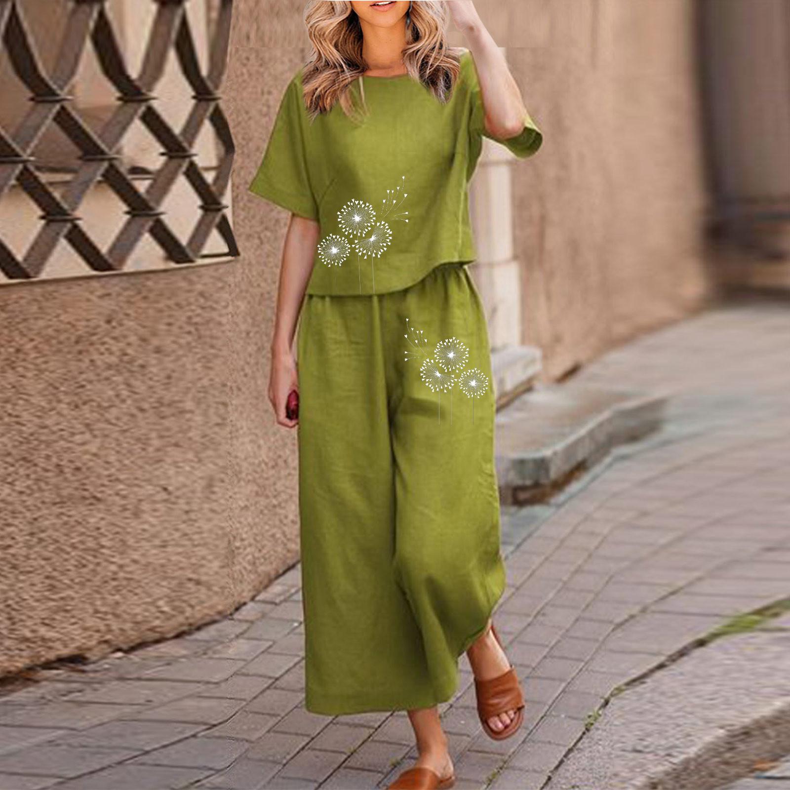 

Женская повседневная пуловерная рубашка с длинным и коротким рукавом с круглым вырезом, повседневный костюм с художественным ретро-принтом XXL зелёный