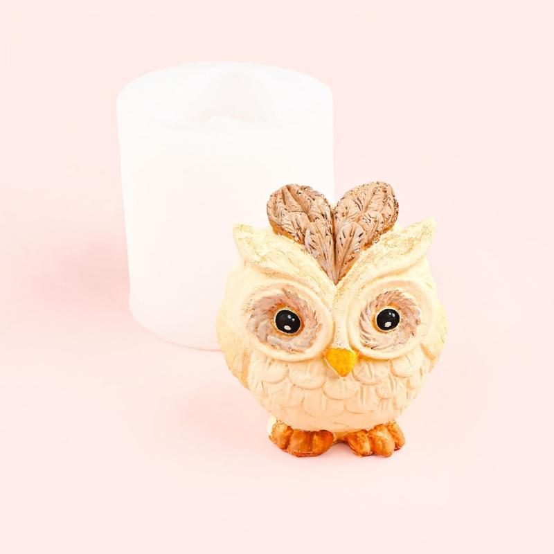 Repeat-Use Owls Molds for DIY Baking and Craft Casting, Detailed 3D Shape for Cake Decorating and Chocolate Making