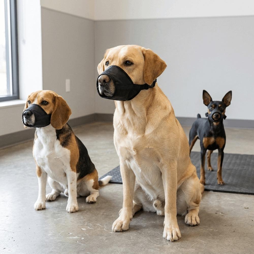 Waterproof Dog Muzzle Adjustable Dog Anti Bite Muzzle Safe Wearing Dog Bark Stopper  Daily Walking